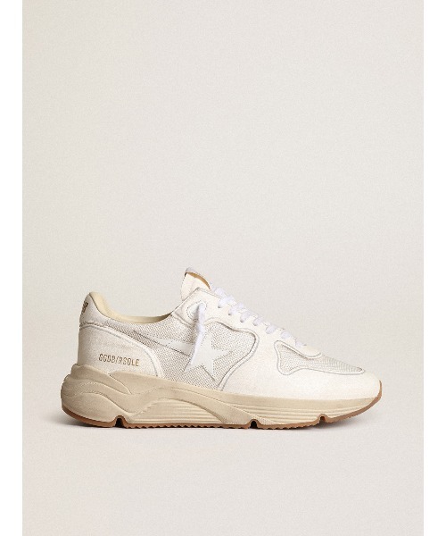 GOLDEN GOOSE(ゴールデングース)の「レディース Running Sole メッシュ&ホワイトナッパレザー(スニーカー・レディース・ホワイト系その他・35/37/39/40)」の3枚目の写真
