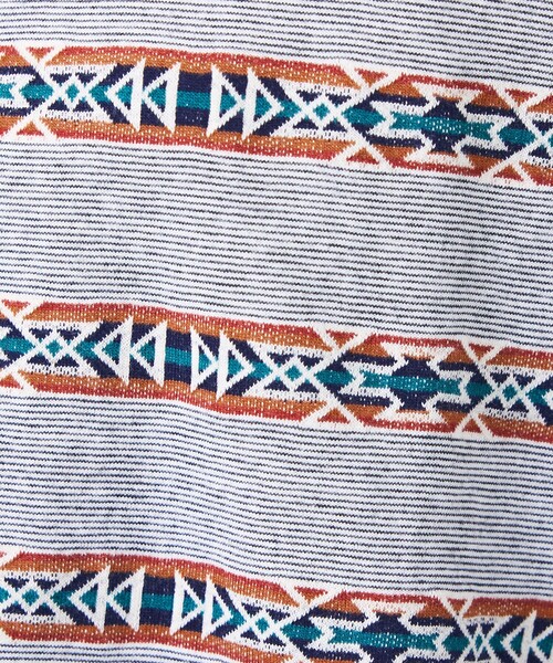 PENDLETON(ペンドルトン)の「【PENDLETON/ペンドルトン】Jacquard Tee / ジャガード 総柄 ボーダーTシャツ / ユニセックス(Tシャツ/カットソー・メンズ・ピンク系その他/ブルー系その他/ホワイト系その他・L/M)」の8枚目の写真
