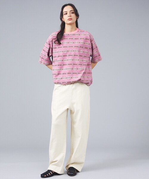 PENDLETON(ペンドルトン)の「【PENDLETON/ペンドルトン】Jacquard Tee / ジャガード 総柄 ボーダーTシャツ / ユニセックス(Tシャツ/カットソー・メンズ・ピンク系その他/ブルー系その他/ホワイト系その他・L/M)」の10枚目の写真