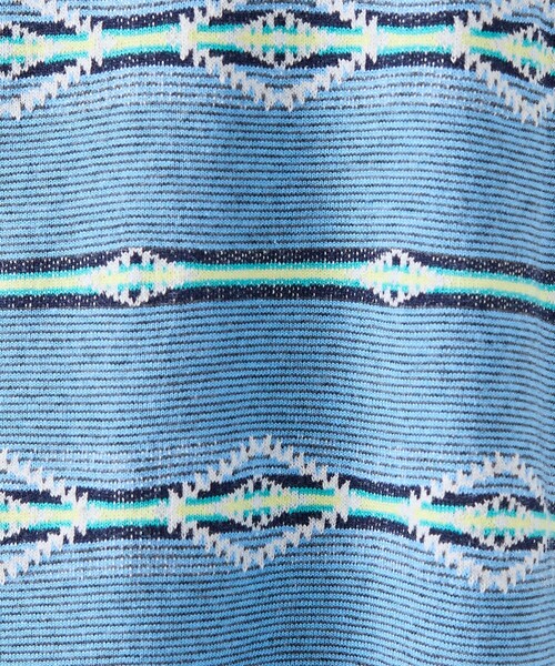PENDLETON(ペンドルトン)の「【PENDLETON/ペンドルトン】Jacquard Tee / ジャガード 総柄 ボーダーTシャツ / ユニセックス(Tシャツ/カットソー・メンズ・ピンク系その他/ブルー系その他/ホワイト系その他・L/M)」の11枚目の写真