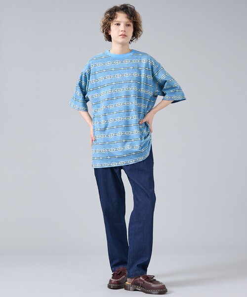 PENDLETON(ペンドルトン)の「【PENDLETON/ペンドルトン】Jacquard Tee / ジャガード 総柄 ボーダーTシャツ / ユニセックス(Tシャツ/カットソー・メンズ・ピンク系その他/ブルー系その他/ホワイト系その他・L/M)」の13枚目の写真