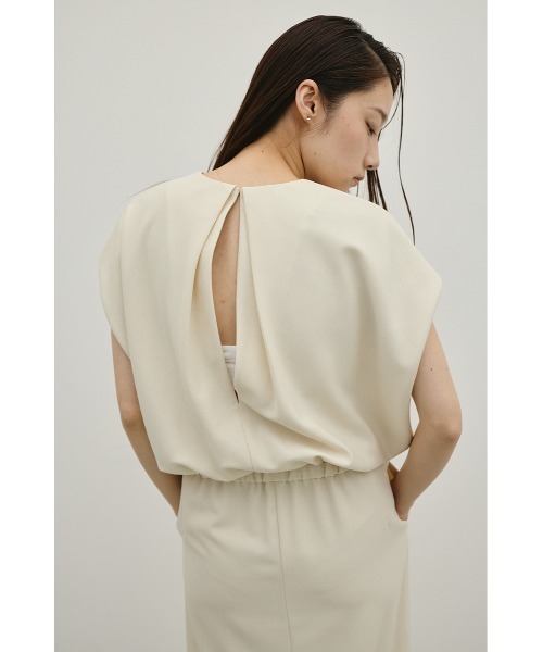STYLEMIXER（スタイルミキサー）の「リネンミックスボクシーワンピース（ワンピース・レディース・アイボリー/ブラック/ベージュ・SMALL/MEDIUM）」の19枚目の写真