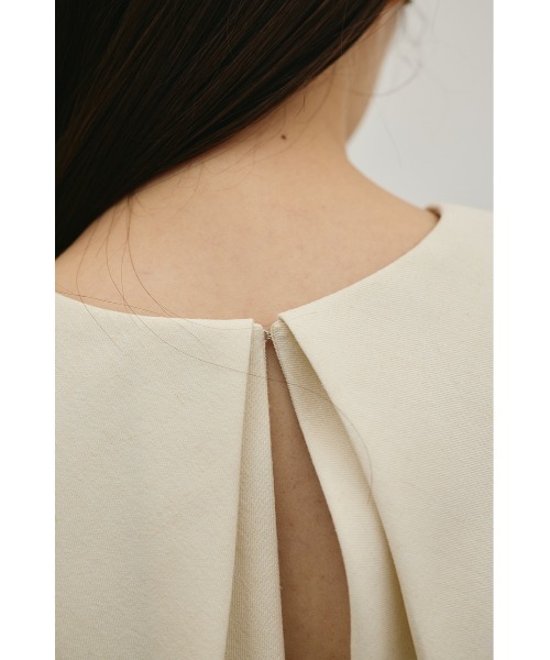 STYLEMIXER（スタイルミキサー）の「リネンミックスボクシーワンピース（ワンピース・レディース・アイボリー/ブラック/ベージュ・SMALL/MEDIUM）」の7枚目の写真