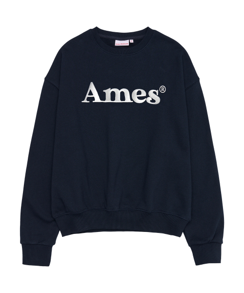 AMESWORLDWIDE(アメスワールドワイド)の「BASIC LOGO SWEATSHIRT NAVY(スウェット・レディース・その他・SMALL/MEDIUM/LARGE)」の1枚目の写真