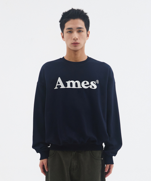 AMESWORLDWIDE(アメスワールドワイド)の「BASIC LOGO SWEATSHIRT NAVY(スウェット・レディース・その他・SMALL/MEDIUM/LARGE)」の8枚目の写真