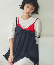 みんゾウさま専用☺️♥️saluteヴィクトリアキャミソールM♥紺&赤2枚セット SMILE ORCHID｜スマイルオーキッドのキャミソール（ブルー・ネイビー