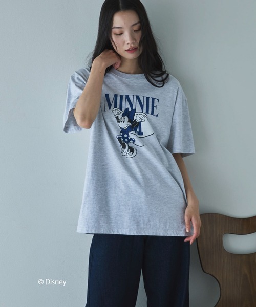 GOOD ROCK SPEED(グッドロックスピード)の「【GOOD ROCK SPEED】MINNIE MOUSE/TEE(Tシャツ/カットソー・レディース・グレー/ホワイト・MEDIUM)」の16枚目の写真