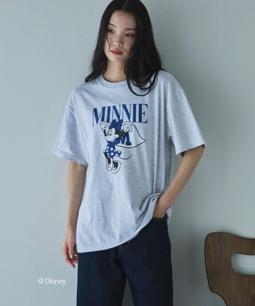 GOOD ROCK SPEED(グッドロックスピード)の「【GOOD ROCK SPEED】MINNIE MOUSE/TEE(Tシャツ/カットソー・レディース・グレー/ホワイト・MEDIUM)」の22枚目の写真