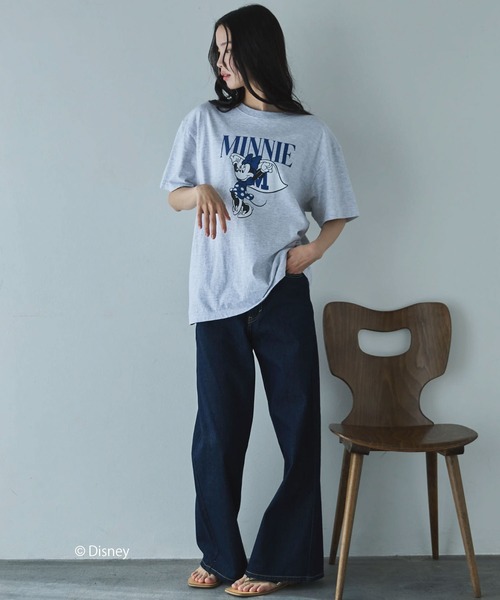 GOOD ROCK SPEED(グッドロックスピード)の「【GOOD ROCK SPEED】MINNIE MOUSE/TEE(Tシャツ/カットソー・レディース・グレー/ホワイト・MEDIUM)」の7枚目の写真