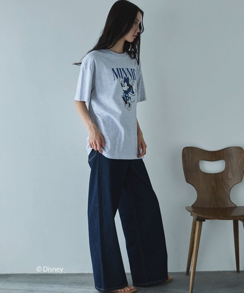 GOOD ROCK SPEED(グッドロックスピード)の「【GOOD ROCK SPEED】MINNIE MOUSE/TEE(Tシャツ/カットソー・レディース・グレー/ホワイト・MEDIUM)」の11枚目の写真