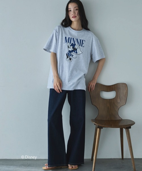 GOOD ROCK SPEED(グッドロックスピード)の「【GOOD ROCK SPEED】MINNIE MOUSE/TEE(Tシャツ/カットソー・レディース・グレー/ホワイト・MEDIUM)」の5枚目の写真
