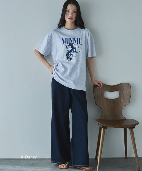 GOOD ROCK SPEED(グッドロックスピード)の「【GOOD ROCK SPEED】MINNIE MOUSE/TEE(Tシャツ/カットソー・レディース・グレー/ホワイト・MEDIUM)」の6枚目の写真