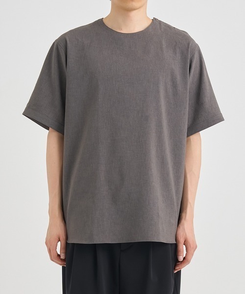 RAINMAKER(レインメーカー)の「【RAINMAKER/レインメーカー】PULL OVER S/S SHIRT(Tシャツ/カットソー・メンズ・ダークグレー/ブラック・4/5)」の13枚目の写真
