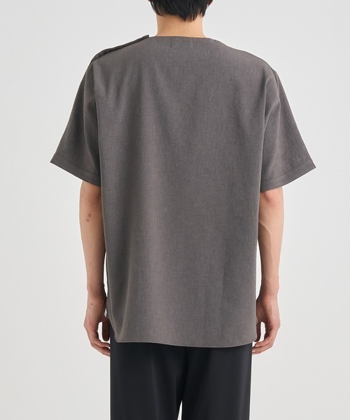 RAINMAKER(レインメーカー)の「【RAINMAKER/レインメーカー】PULL OVER S/S SHIRT(Tシャツ/カットソー・メンズ・ダークグレー/ブラック・4/5)」の15枚目の写真