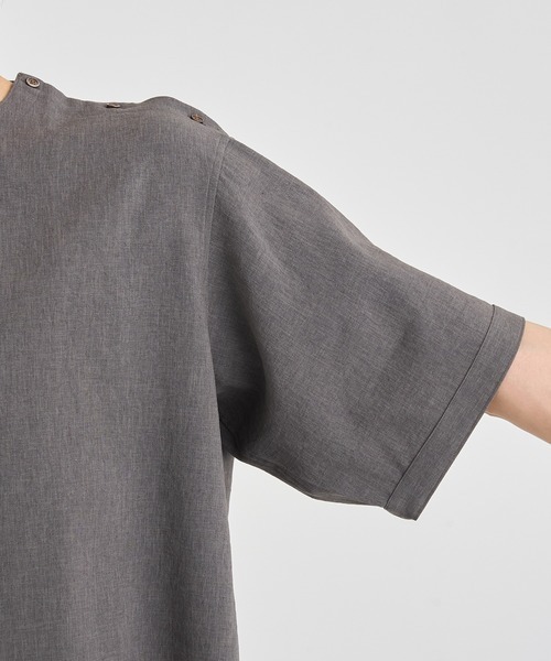 RAINMAKER(レインメーカー)の「【RAINMAKER/レインメーカー】PULL OVER S/S SHIRT(Tシャツ/カットソー・メンズ・ダークグレー/ブラック・4/5)」の18枚目の写真