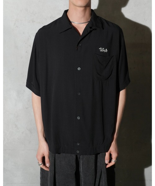 DAN RIVER(ダンリバー )の「DELMAR デルマー / 60S BOWLING SHIRT EMB(シャツ/ブラウス・メンズ・ブラック・SMALL/MEDIUM/LARGE)」の13枚目の写真