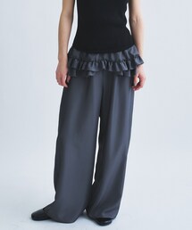 CODE A（コードエー）の「frill wide pants（その他パンツ）」