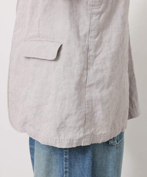 JOURNAL STANDARD LUXE（ジャーナルスタンダード　ラックス）の「リネンヘリンボン ベスト（その他アウター・レディース・グレー/ブラウン・FREE）」の16枚目の写真