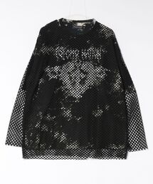 BENDER TOKYO（ベンダートウキョウ）の「［PSYCHO☆NATION サイコネーション］グラフィック ロゴプリント タイダイ染め オーバーサイズTシャツ＋メッシュ ロングTシャツ アンサンブル2点セット（アンサンブル）」