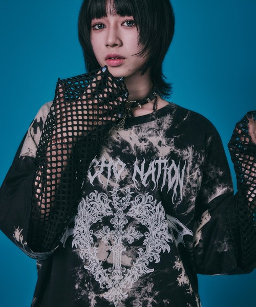PSYCHO☆NATION サイコネーション］グラフィック ロゴプリント
