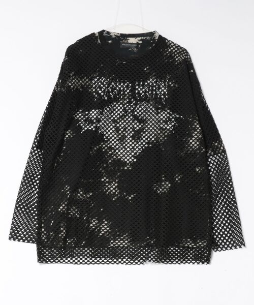BENDER TOKYO（ベンダートウキョウ）の「［PSYCHO☆NATION サイコネーション］グラフィック ロゴプリント タイダイ染め オーバーサイズTシャツ＋メッシュ ロングTシャツ アンサンブル2点セット（アンサンブル・メンズ・ホワイト系/ブラック系・L/M）」の20枚目の写真