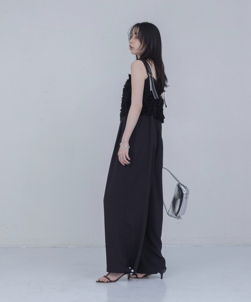 Eimee Law（エイミーロウ）の「フリルビスチェ サロペット（サロペット/オーバーオール・レディース・ブラック/ネイビー・FREE）」の11枚目の写真