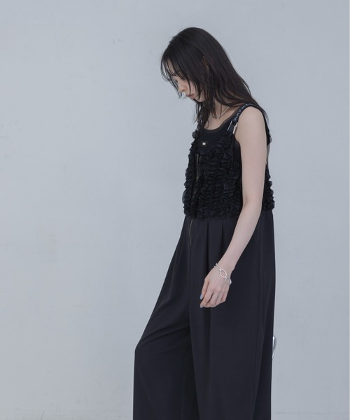 Eimee Law（エイミーロウ）の「フリルビスチェ サロペット（サロペット/オーバーオール・レディース・ブラック/ネイビー・FREE）」の14枚目の写真