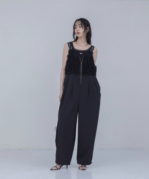 Eimee Law（エイミーロウ）の「フリルビスチェ サロペット（サロペット/オーバーオール・レディース・ブラック/ネイビー・FREE）」の17枚目の写真