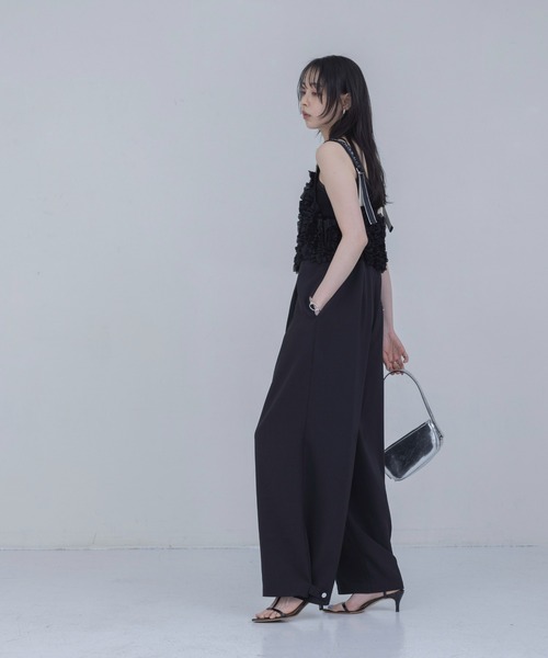Eimee Law（エイミーロウ）の「フリルビスチェ サロペット（サロペット/オーバーオール・レディース・ブラック/ネイビー・FREE）」の18枚目の写真
