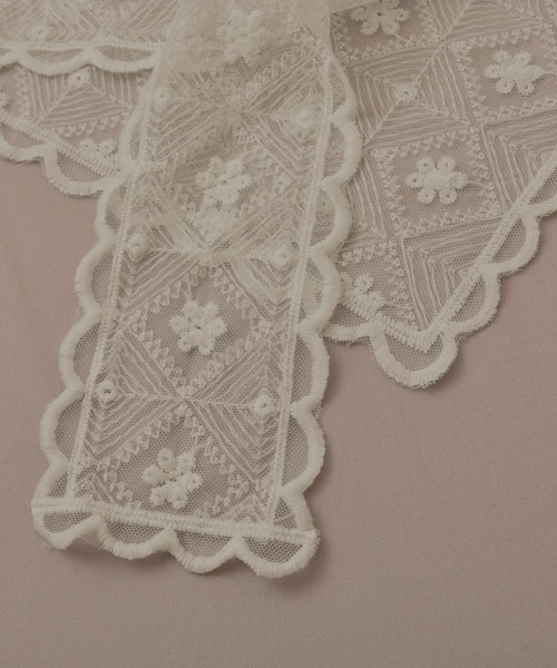 Mayree（メイリー）の「【resonance】レース フラワー刺繍デザイン ラップスカート/付け裾【マルチウェイ】（その他トップス・レディース・ホワイト系2/ホワイト系1・FREE）」の14枚目の写真