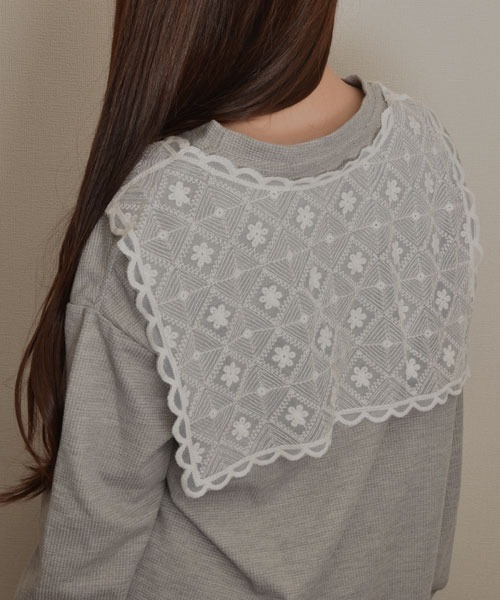 Mayree（メイリー）の「【resonance】レース フラワー刺繍デザイン ラップスカート/付け裾【マルチウェイ】（その他トップス・レディース・ホワイト系2/ホワイト系1・FREE）」の8枚目の写真