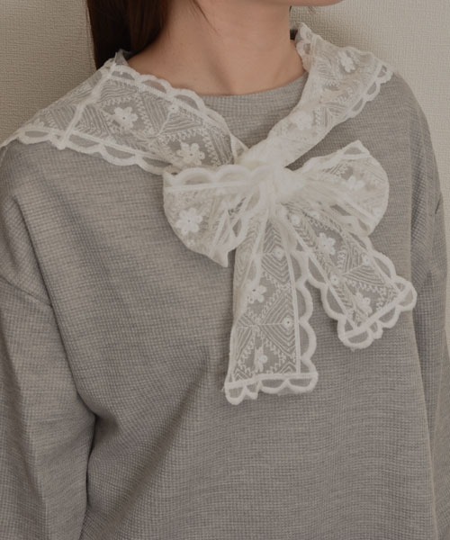 Mayree（メイリー）の「【resonance】レース フラワー刺繍デザイン ラップスカート/付け裾【マルチウェイ】（その他トップス・レディース・ホワイト系2/ホワイト系1・FREE）」の9枚目の写真