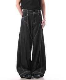 WESTBOY（ウエストボーイ）の「Y2K タック切り替え ワイドデニムパンツ WO26S11PT01（デニムパンツ）」