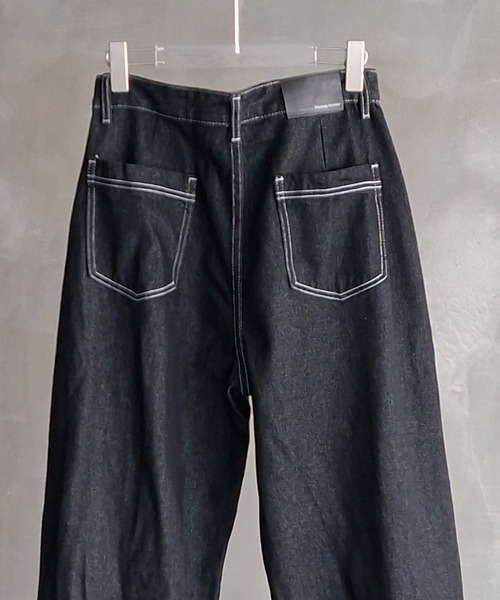 WESTBOY(ウエストボーイ)の「Y2K タック切り替え ワイドデニムパンツ WO26S11PT01(デニムパンツ・メンズ・ブラック・L/XL/M)」の14枚目の写真