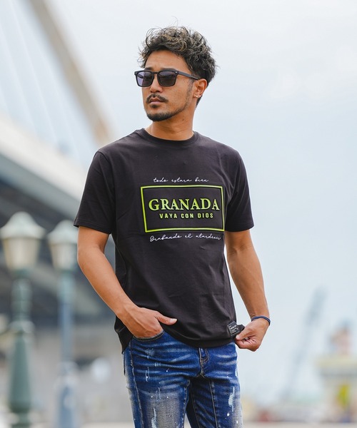 adamsJUGGLER（アダムスジャグラー）の「RTEG ボックスグラナダティー（Tシャツ/カットソー・メンズ・ブラック/ホワイト・XXL/XL/L/M/S）」の13枚目の写真