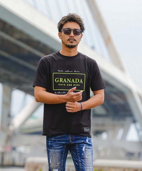 adamsJUGGLER（アダムスジャグラー）の「RTEG ボックスグラナダティー（Tシャツ/カットソー・メンズ・ブラック/ホワイト・XXL/XL/L/M/S）」の11枚目の写真