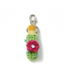 GARMENTS FAB（ガーメンツファブ）の「Flower Crochet Lip-Balm Keyring (GREEN)（キーケース/キーアクセサリー）」
