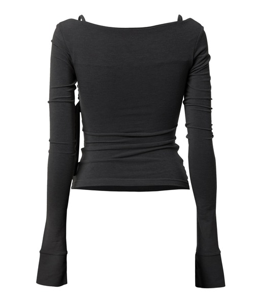 FLAREUP(フレアアップ)の「【FLAREUP】Layered Bustier Long Sleeve / 【フレアアップ】レイヤードビスチェ長袖Tシャツ(Tシャツ/カットソー・レディース・チャコール/ベージュ/グレー/ブラック・ONE SIZE)」の11枚目の写真