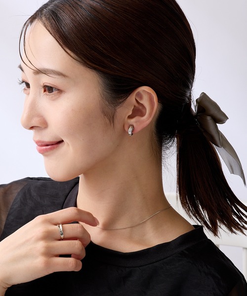 CALIN　STANDARD（カリンスタンダード）の「◆金属アレルギー対応◆◆made in japan◆【痛くない】【落ちにくい】【片手で簡単】　ダブルライン　マグネットイヤリング（イヤリング・レディース・ゴールド/シルバー・FREE）」の6枚目の写真