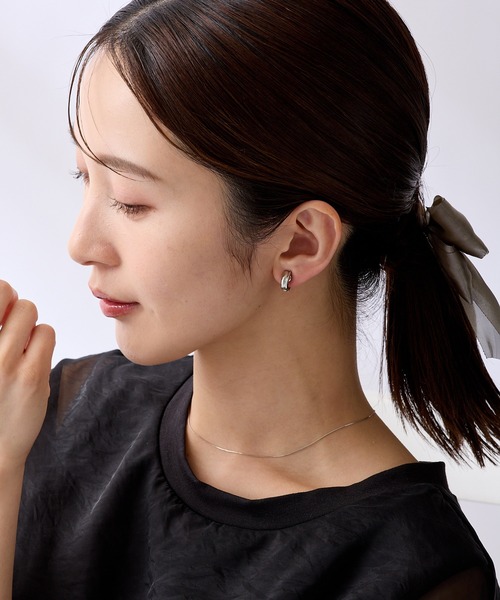 CALIN　STANDARD（カリンスタンダード）の「◆金属アレルギー対応◆◆made in japan◆【痛くない】【落ちにくい】【片手で簡単】　ダブルライン　マグネットイヤリング（イヤリング・レディース・ゴールド/シルバー・FREE）」の7枚目の写真