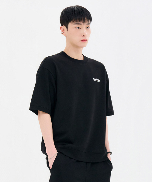 CHASECULT(チェイスカルト)の「共用クーリングコットン半袖スウェットTシャツ-FBRU5811D03(Tシャツ/カットソー・メンズ・ブラック・100/105/110/90/95)」の3枚目の写真
