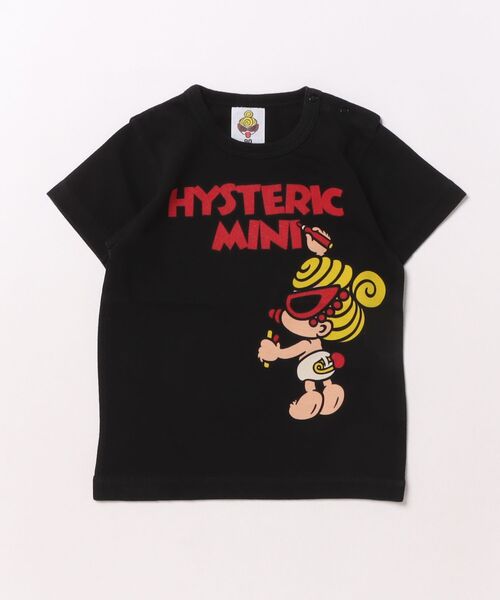 HYSTERIC MINI(ヒステリックミニ)の「DRAW WITH MINI 半袖Tシャツ(Tシャツ/カットソー・キッズ・レッド/ホワイト/ブラック・90)」の3枚目の写真