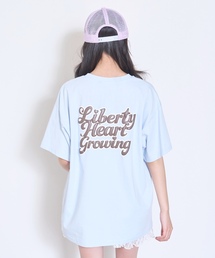 LOVETOXIC（ラブトキシック）の「【綿100%/GOODPRICE】プックリバックロゴルーズ半T（Tシャツ/カットソー）」