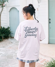 LOVETOXIC（ラブトキシック）の「【綿100%/GOODPRICE】プックリバックロゴルーズ半T（Tシャツ/カットソー）」