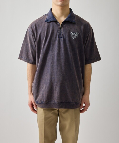 JUNRED(ジュンレッド)の「【BENDAVIS別注】ハーフZIPプルオーバー(Tシャツ/カットソー・メンズ・ネイビー/レッド/ブラック・LL/L/M)」の4枚目の写真