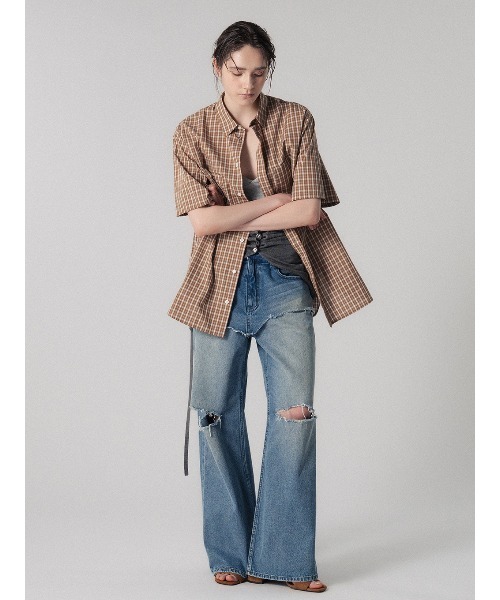 ELCHELE(エルチェレ)の「LAYERED E05 DENIM(デニムパンツ・レディース・ブルー・26inch/25inch/24inch)」の13枚目の写真