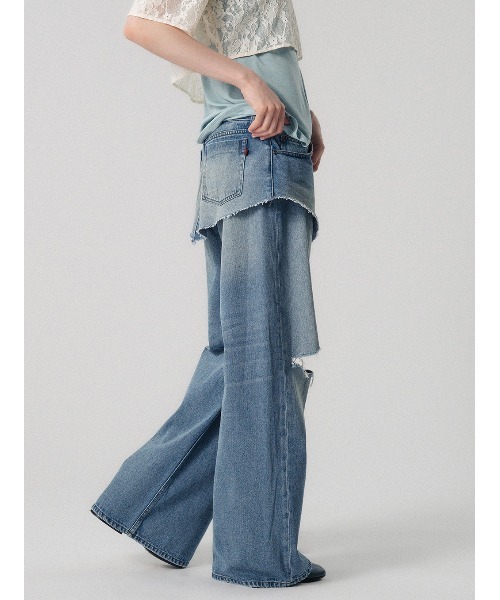 ELCHELE(エルチェレ)の「LAYERED E05 DENIM(デニムパンツ・レディース・ブルー・26inch/25inch/24inch)」の8枚目の写真