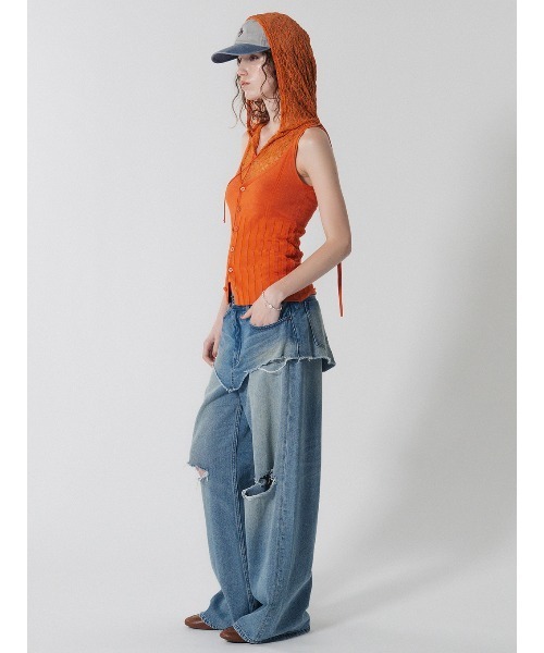ELCHELE(エルチェレ)の「LAYERED E05 DENIM(デニムパンツ・レディース・ブルー・26inch/25inch/24inch)」の6枚目の写真