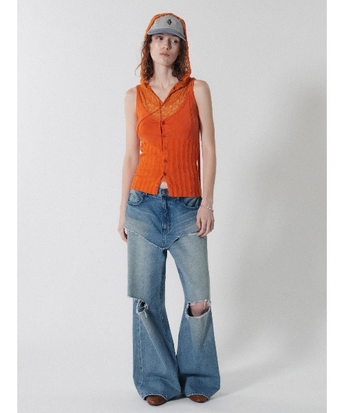 ELCHELE(エルチェレ)の「LAYERED E05 DENIM(デニムパンツ・レディース・ブルー・26inch/25inch/24inch)」の5枚目の写真
