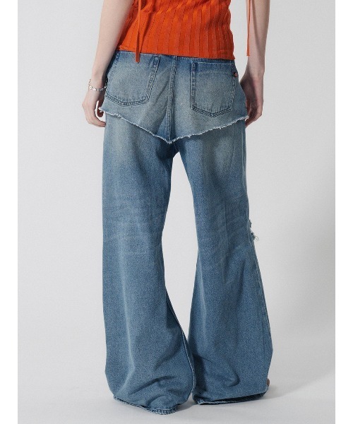 ELCHELE(エルチェレ)の「LAYERED E05 DENIM(デニムパンツ・レディース・ブルー・26inch/25inch/24inch)」の4枚目の写真